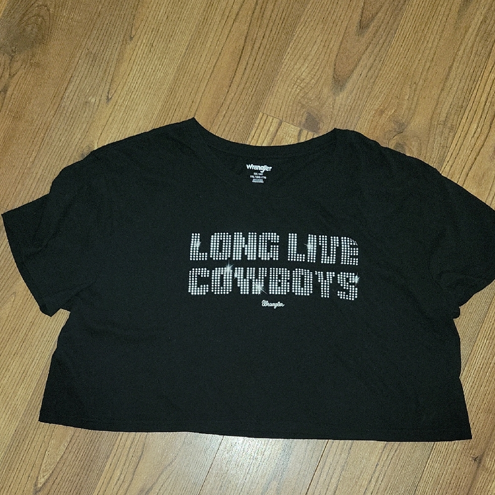 Wrangler Black Cowboy Graphic Tee